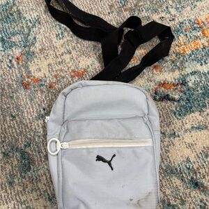 Puma Light Gray Belt Bag for Men